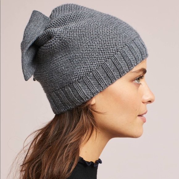 Anthropologie Accessories - NEW Anthropologie Bow Beanie